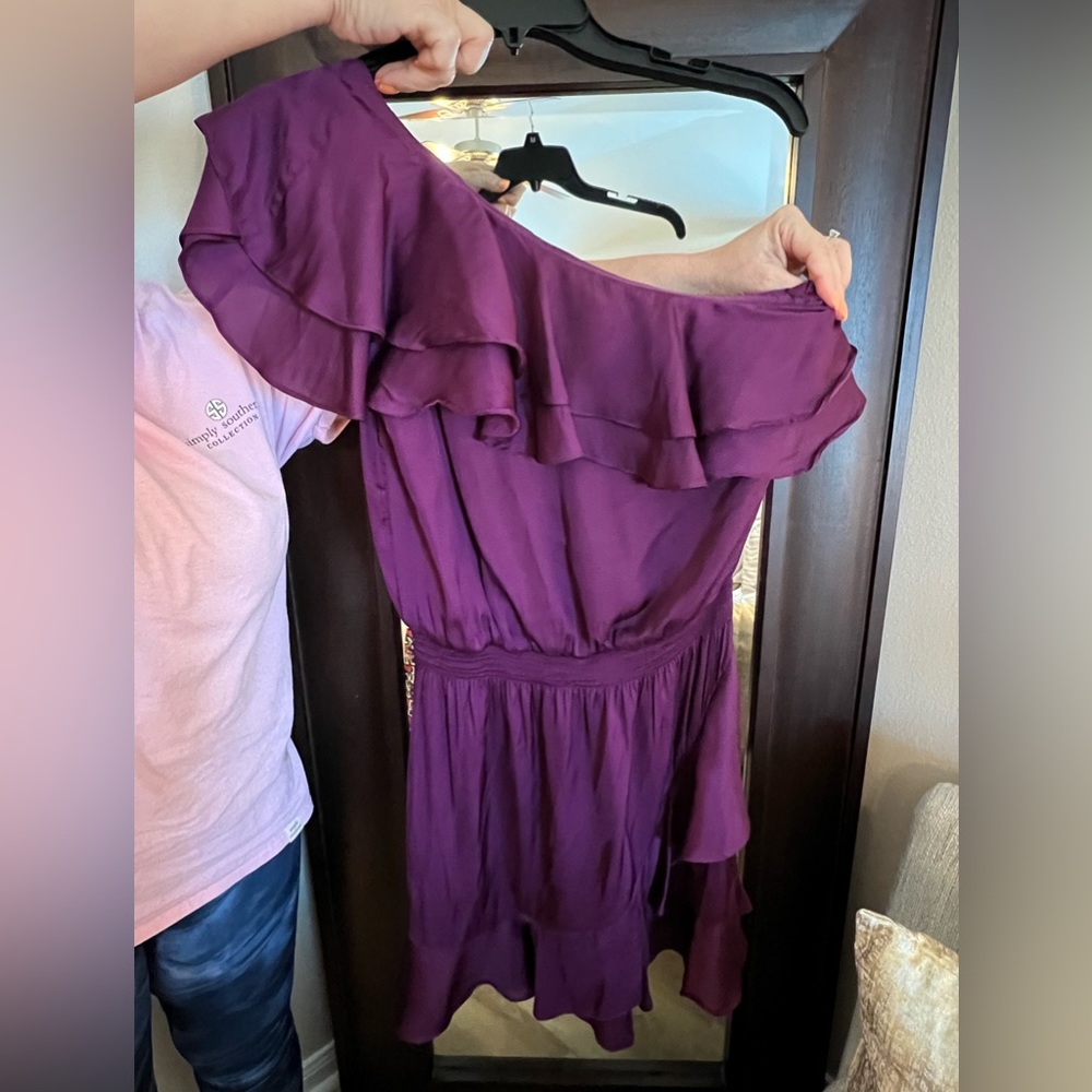 Burgundy cocktail dress